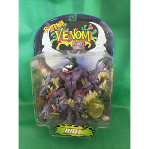 Vintage 1996 ToyBiz Spider-Man Venom Planet Of Symbiotes RIOT Figure NEW
