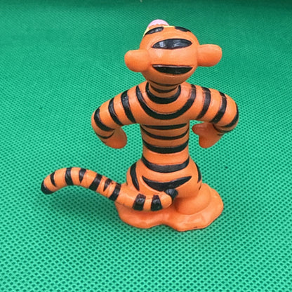 Disney 3 Inch Winnie The Pooh Tigger Plastic Figure w Base Collectible
