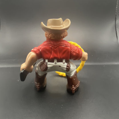 Vintage 1996 Fisher Price Great Adventure Cowboy With Working Lasso & Rifle