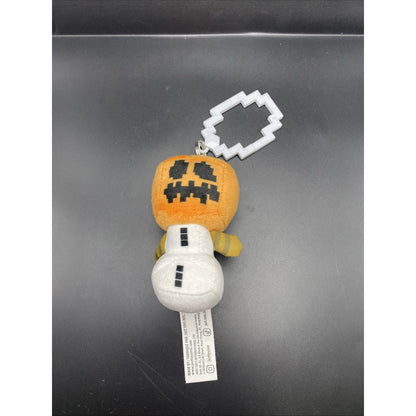 Minecraft Series 3 Plush Pumpkin Snow Golem - Blind Bag Backpack Clip Mojang