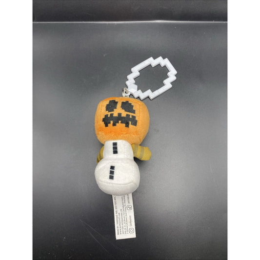 Minecraft Series 3 Plush Pumpkin Snow Golem - Blind Bag Backpack Clip Mojang