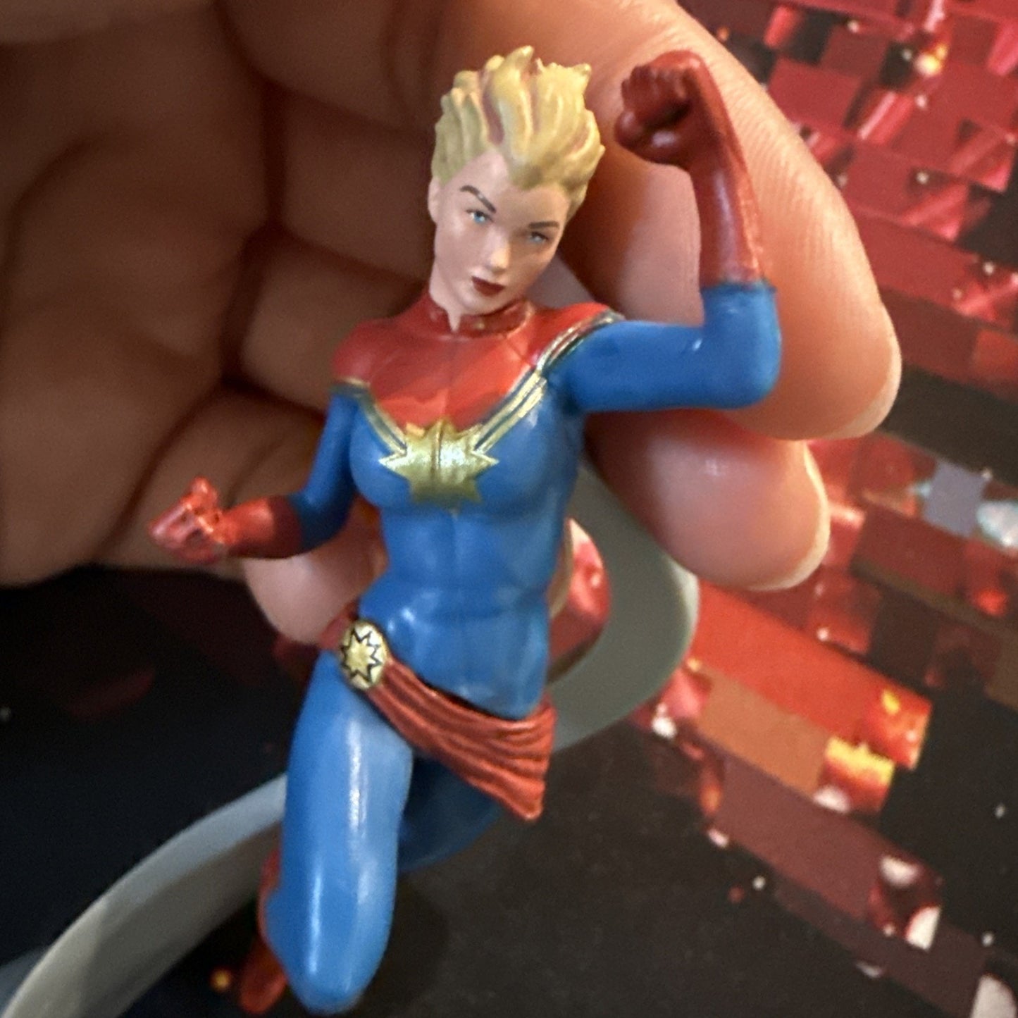 3.5-inch Captain Marvel (Carol Danvers) PVC figurine from the 2015 Marvel...
