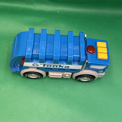Tonka Toy Truck Blue Recycle Garbage