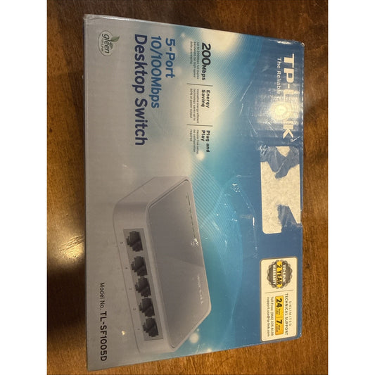 TP-LINK TL-SF1005D 5-Port 10/100Mbps Desktop Ethernet Switch - BRAND NEW