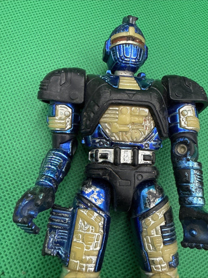 Beetleborgs Blue Stinger AV Bandai Saban's Beetle - Borgs 1996 Toy Figure - toyscardscomics