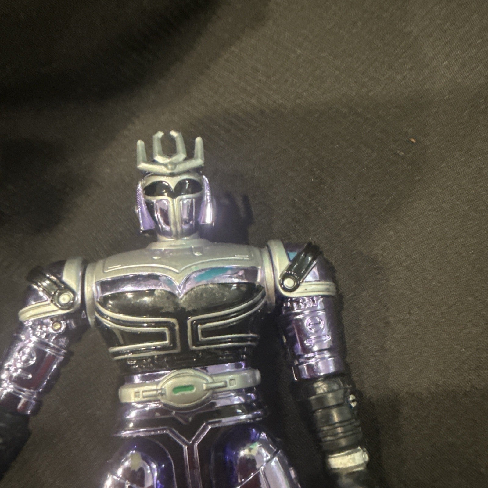 Beetleborgs Metallix Platinum Purple 5.5" Figure Bandai 1997 - toyscardscomics