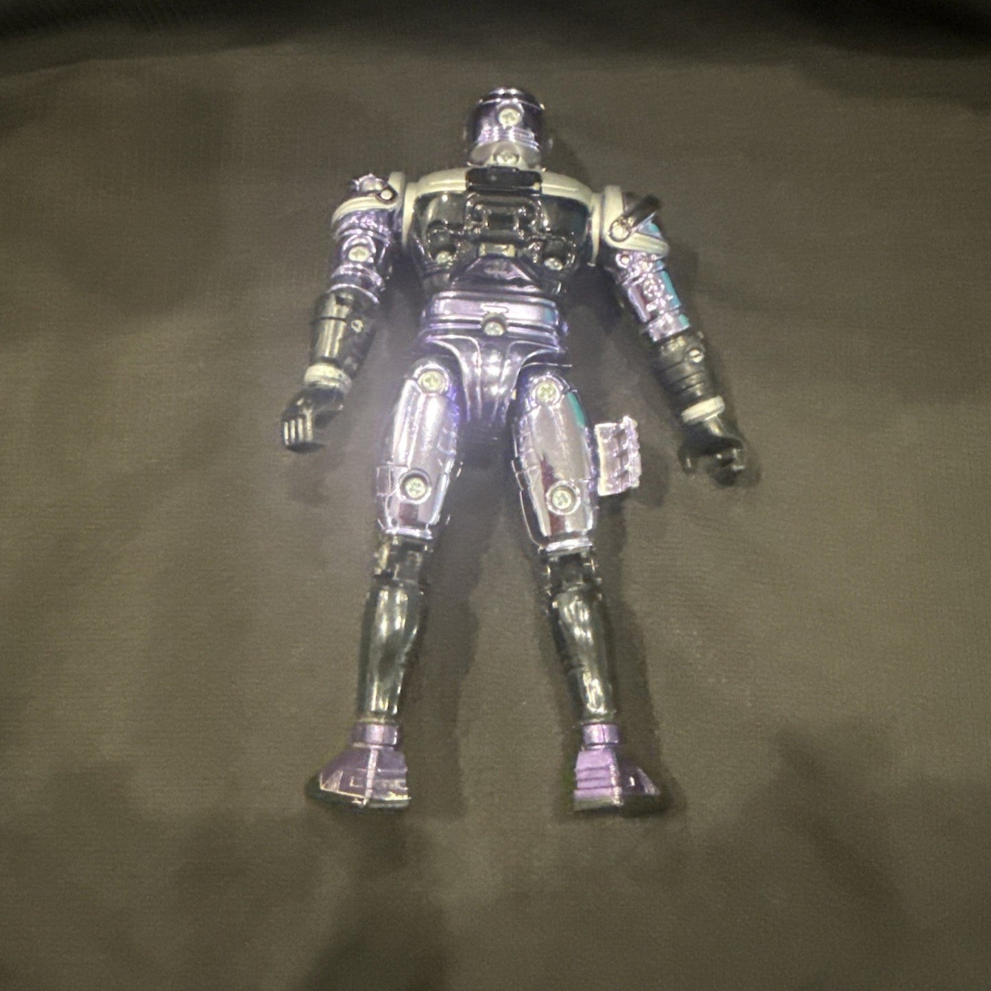 Beetleborgs Metallix Platinum Purple 5.5" Figure Bandai 1997 - toyscardscomics