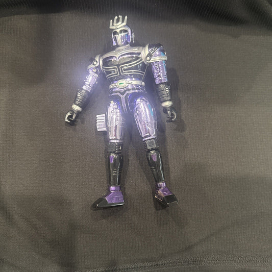 Beetleborgs Metallix Platinum Purple 5.5" Figure Bandai 1997 - toyscardscomics
