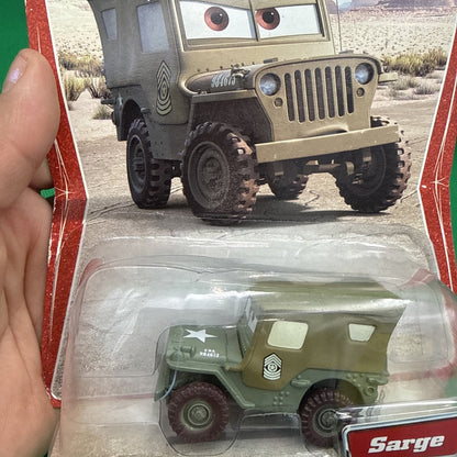 2005 Disney Pixar Cars Sarge Desert Card H6414