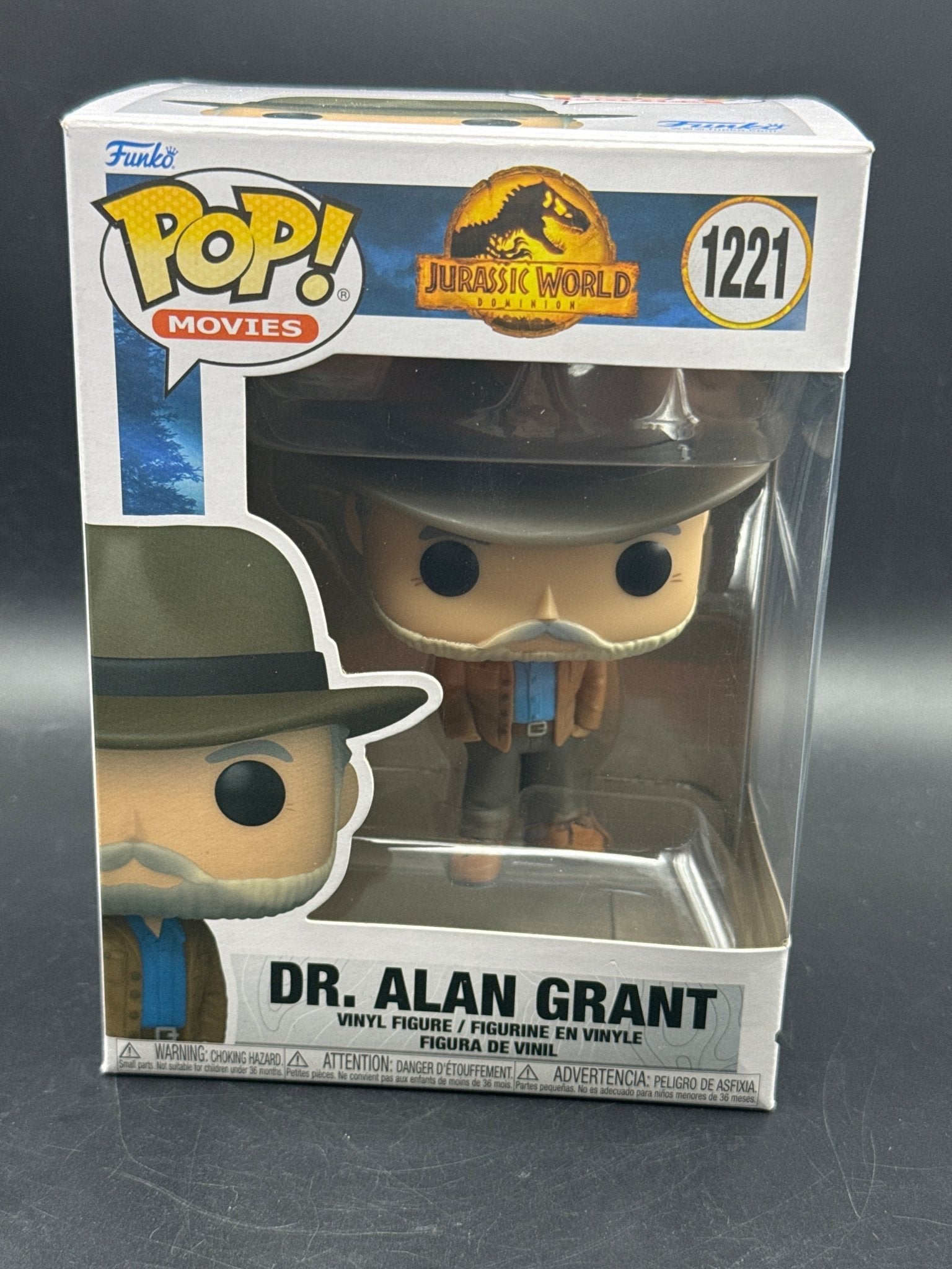 BRAND NEW Funko POP! Dr. Alan Grant #1221 (Jurassic World Dominion) - toyscardscomics