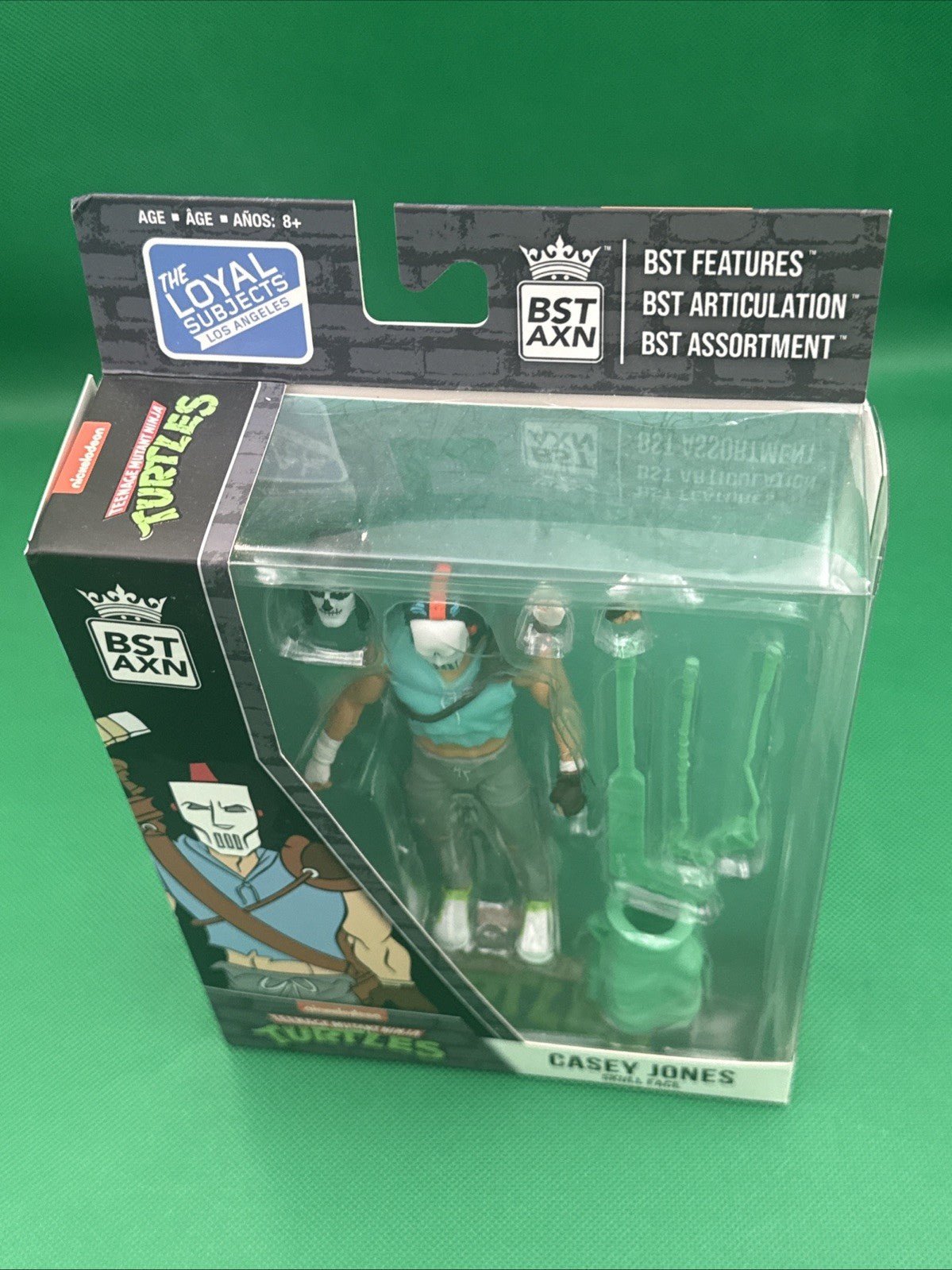 BST AXN TMNT Teenage Mutant Ninja Turtles CASEY JONES Skull Face Action Figure - toyscardscomics