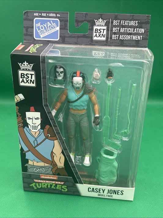 BST AXN TMNT Teenage Mutant Ninja Turtles CASEY JONES Skull Face Action Figure - toyscardscomics