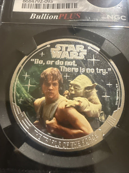 Bullion Plus Film Series 3 - Star Wars - Force Trials - 1oz Silver/Jedi Robe Cut - toyscardscomics