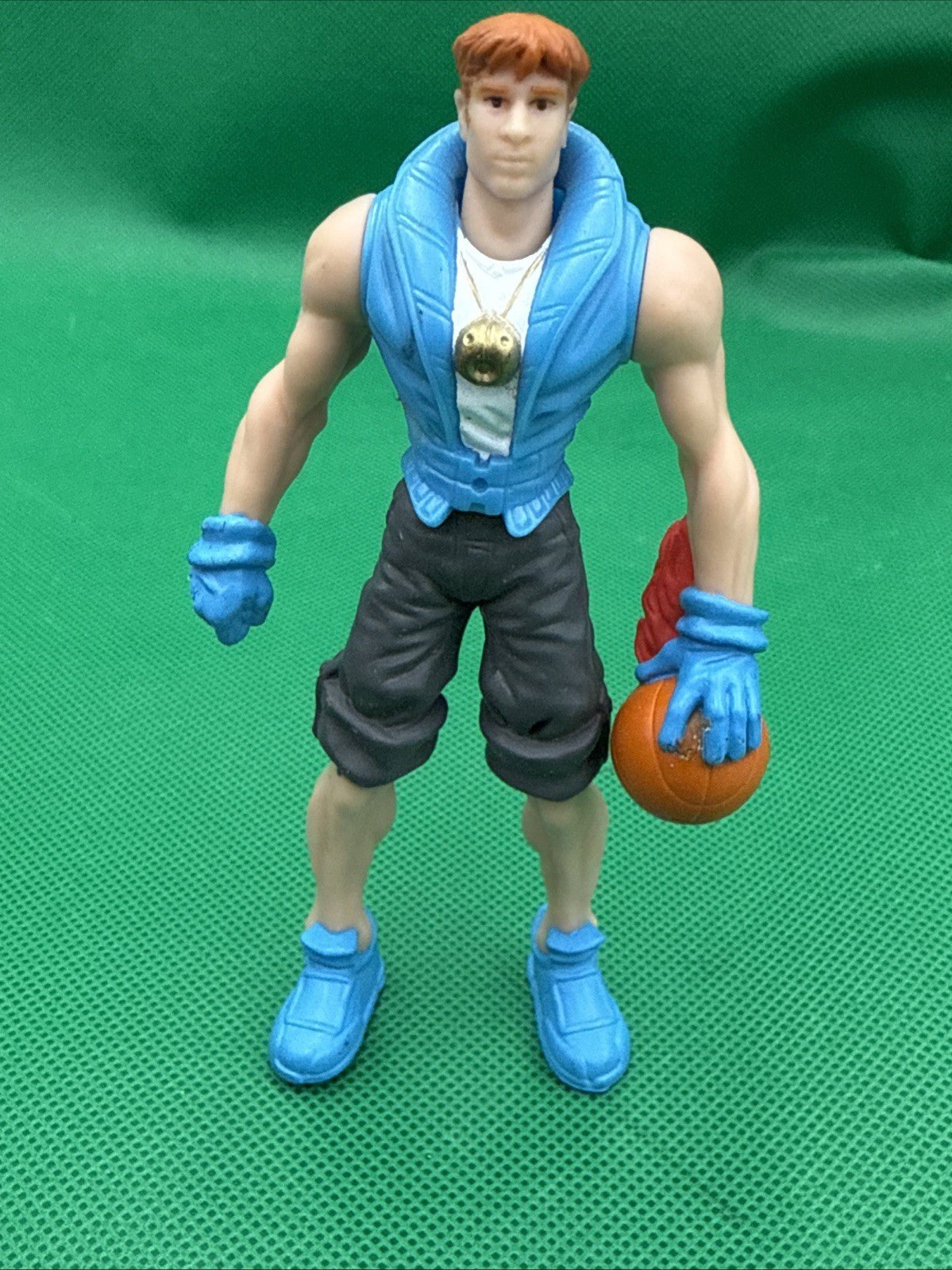 Burger King Backstreet Boys BRIAN Flaming Basketball Figure 2000 Stan Lee Media - toyscardscomics