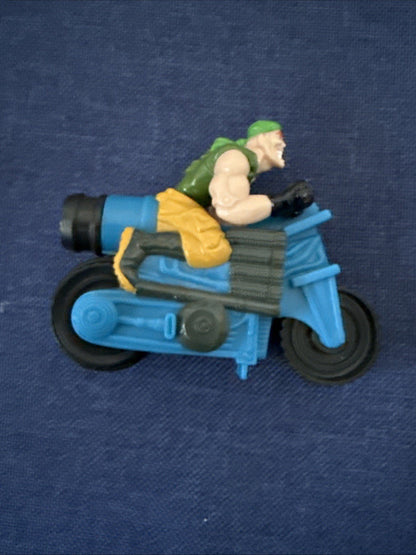 Burger King Kid's Meal Toy Small Soldiers 1998 Nick Nitro on Motorcycle - toyscardscomics