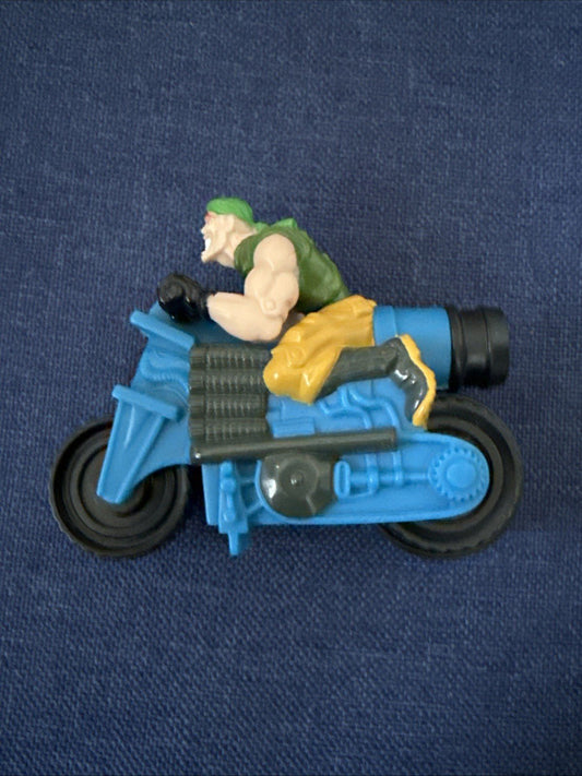Burger King Kid's Meal Toy Small Soldiers 1998 Nick Nitro on Motorcycle - toyscardscomics