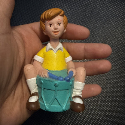 Disney Christopher Robin PVC Figure Drum Winnie the Pooh Friend Cake Topper 2000