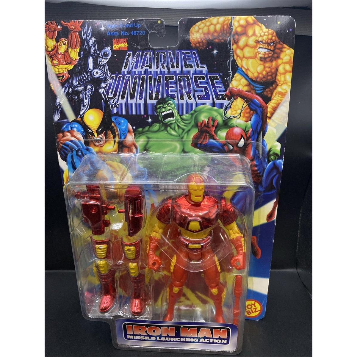 Marvel Universe Iron Man Missile Launching Action Figure Toy Biz 1996 New