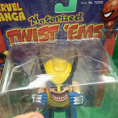 Marvel WALK & SLASH WOLVERINE Motorized Twist 'Ems Figure Toy 2003 NEW RARE