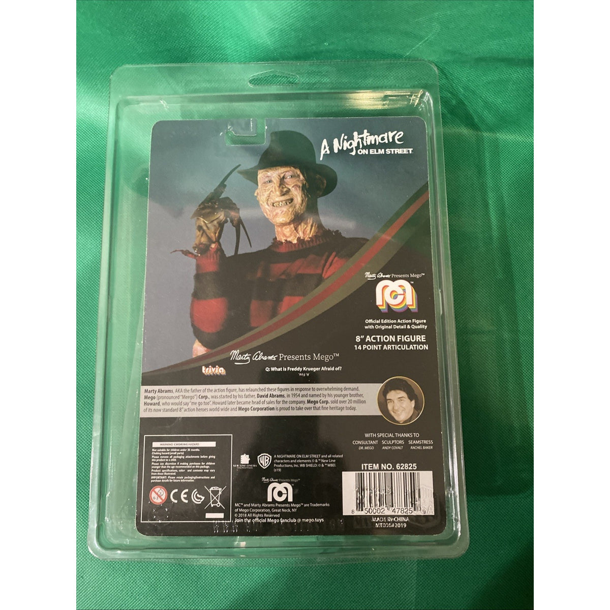 Marty Abrams Presents Mego - "A Night on Elm Street" 8" Figure. NEW!!
