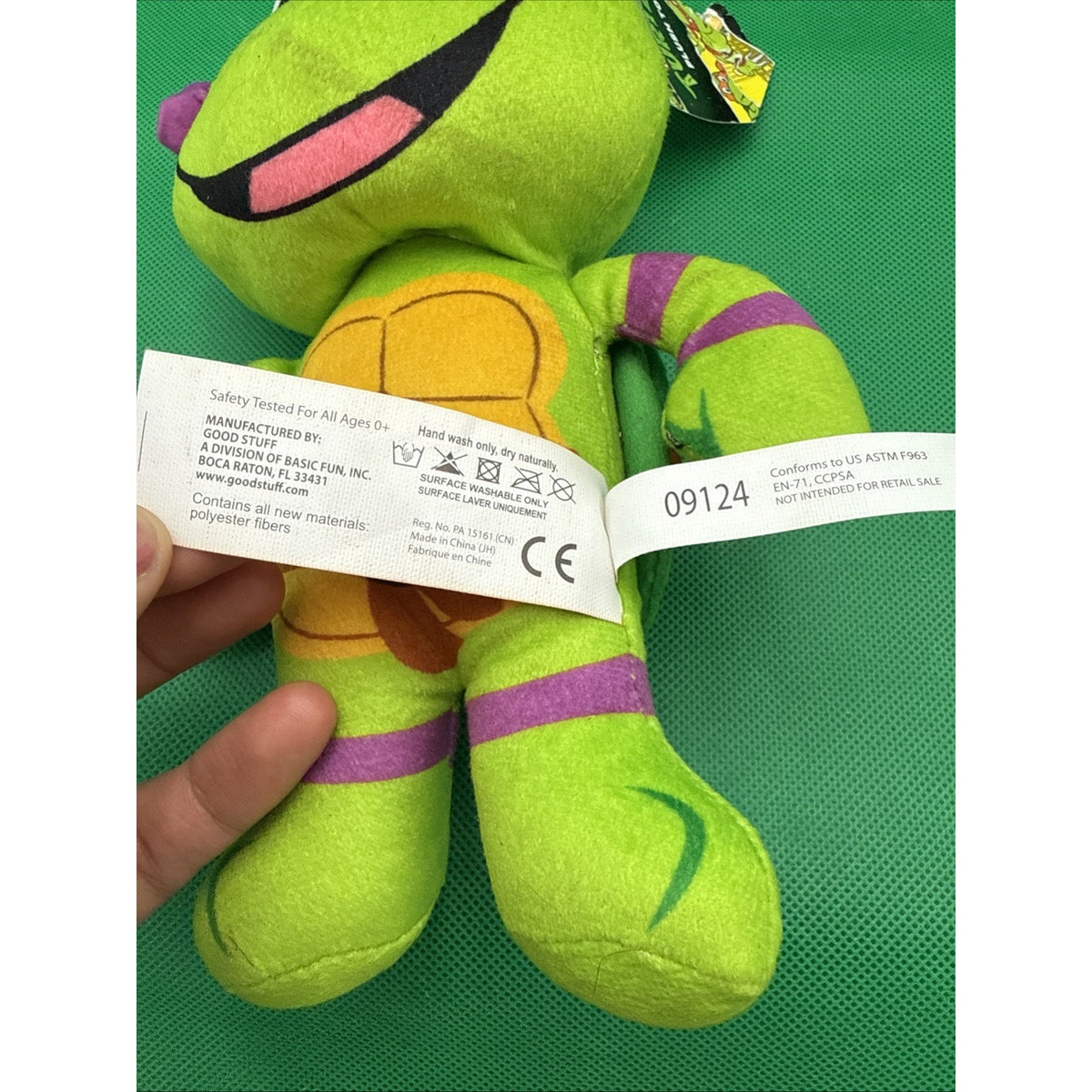 NEW Nickelodeon Teenage Mutant Ninja Turtle Plush Stuffed Toy 9" - Donatello