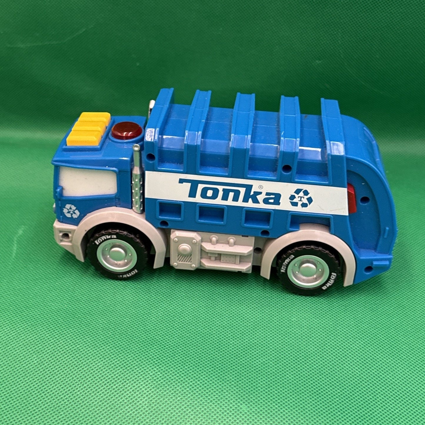 Tonka Toy Truck Blue Recycle Garbage