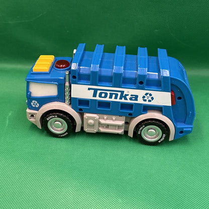 Tonka Toy Truck Blue Recycle Garbage