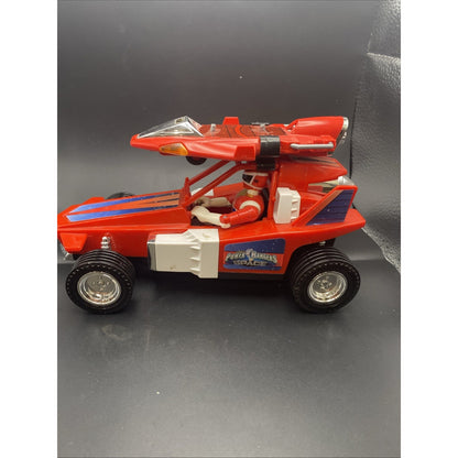 Bandai 1998 Power Rangers In Space Deluxe red Galactic Rover Vehicle, Complete