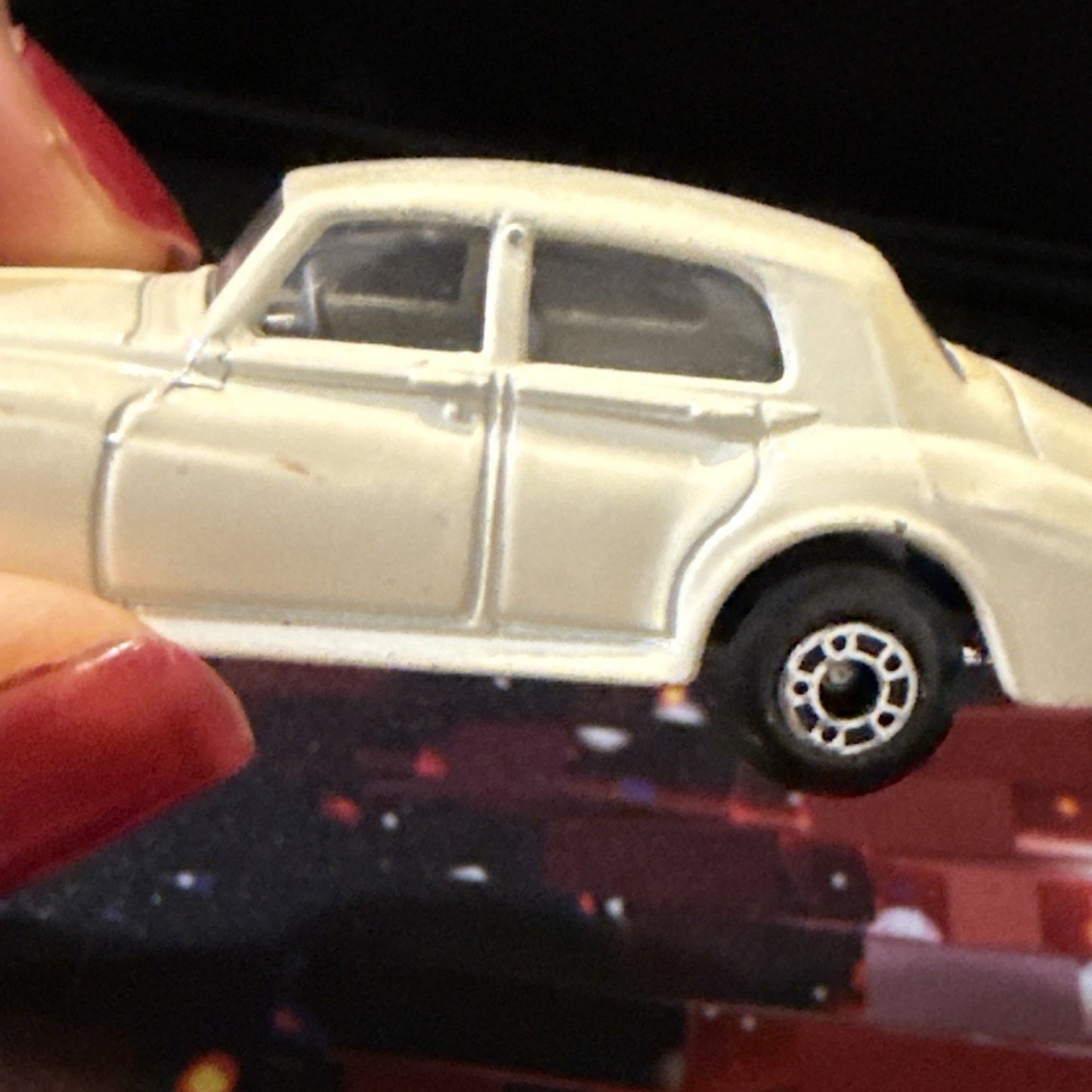 1985 Matchbox White Rolls Royce Silver Cloud, Made in Macau, 1:69 scale Diecast