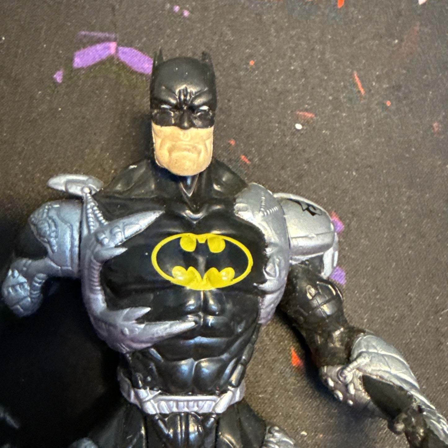 1996 DC Comics Total Justice Fractal Armor Batman 5" Action Figure