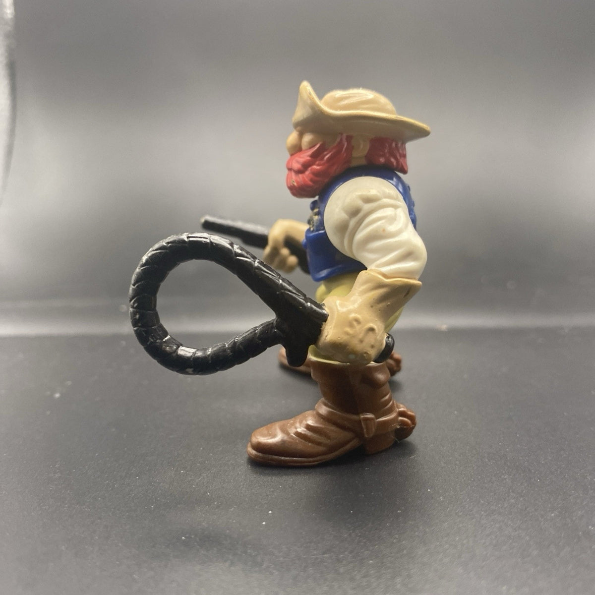 Vintage Fisher Price Great Adventures Western COWBOY Man Miner w/Whip & Musket