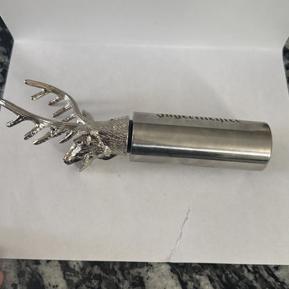 Jagermeister Stainless Steel Neck Extender with Stag Head Pourer