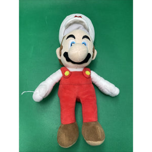 Super Mario Bros White Mario Character Plush 10" Stuffed Toy Nintendo -Read Desc
