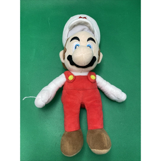 Super Mario Bros White Mario Character Plush 10" Stuffed Toy Nintendo -Read Desc