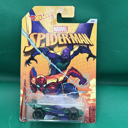 Hot Wheels 2016 Spiderman Homecoming #6 Drift King met. green/purple