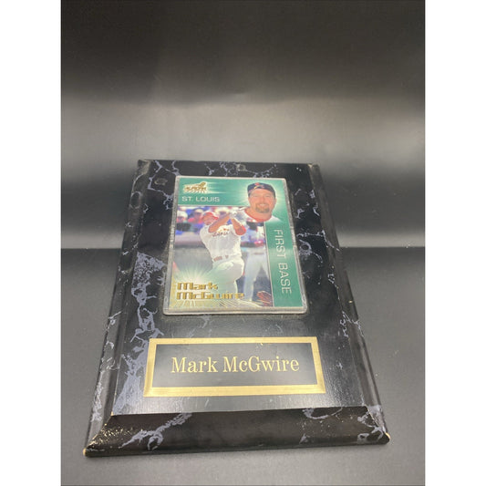 Mark McGwire St Louis First Base Photo In Wood Plaque