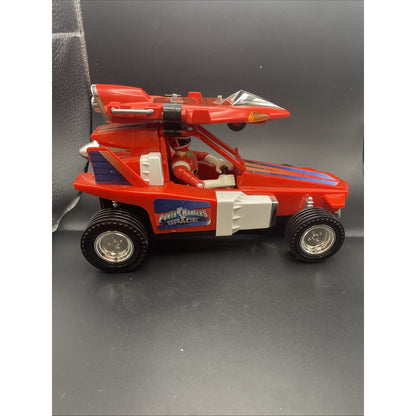 Bandai 1998 Power Rangers In Space Deluxe red Galactic Rover Vehicle, Complete