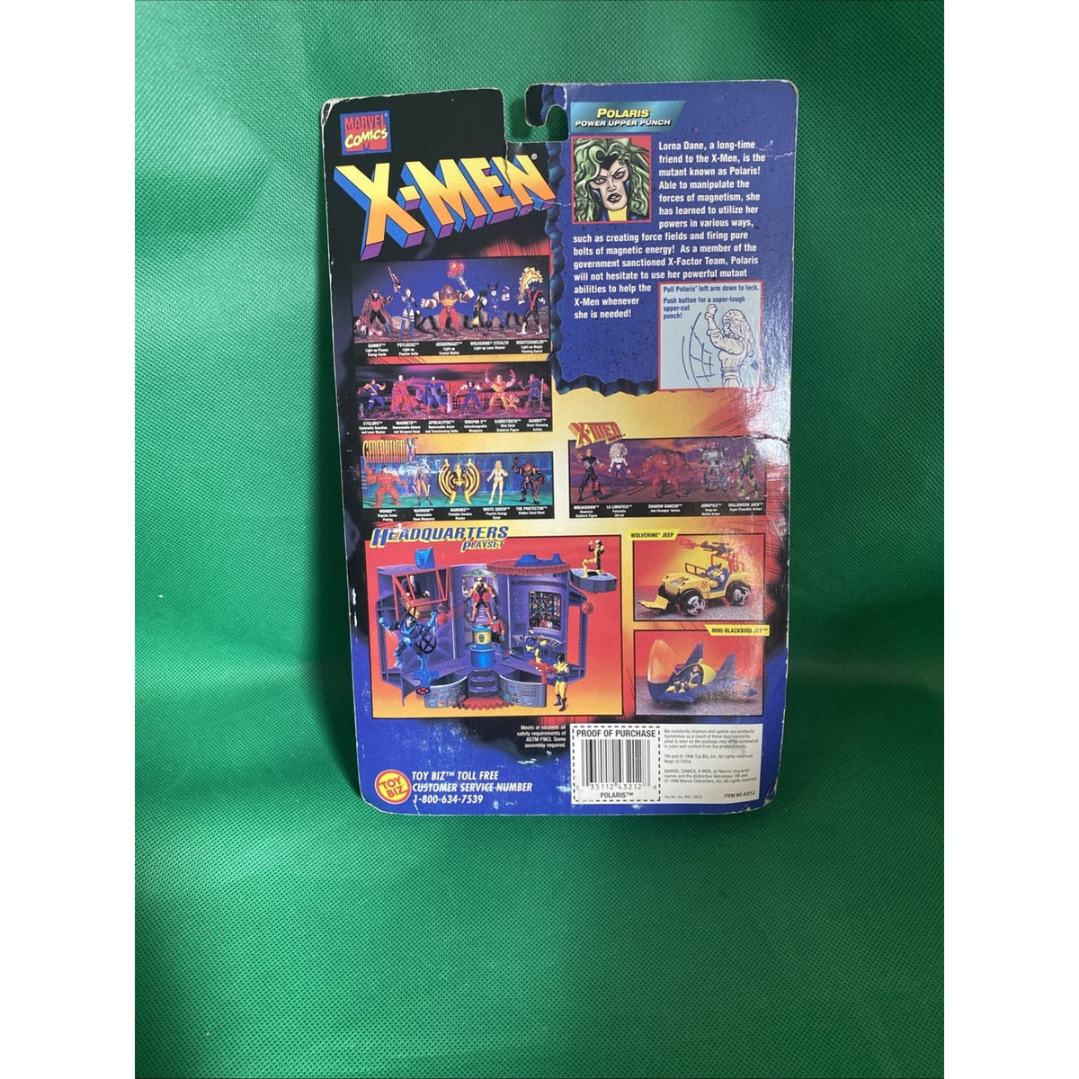 ToyBiz Marvel X-Men Polaris 1996 Flashback Series 5" Vintage Action Figure New