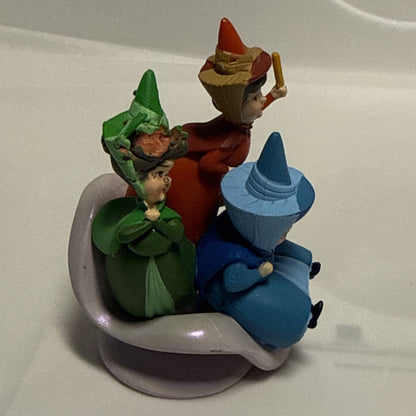 DISNEY SLEEPING BEAUTY FAIRIES FLORA, FAUNA & MERIWEATHER PVC TOY