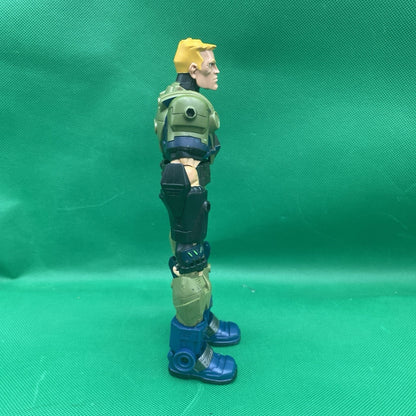 GI Joe Sigma 6 Strike Duke Action Figure Toy Hasbro Green Blue 8.5" 2006