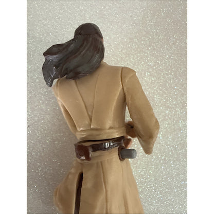 Star Wars Qui Gon Jinn 1998 Vintage Jedi Hero Hasbro Toy Liam Neeson 4" #33