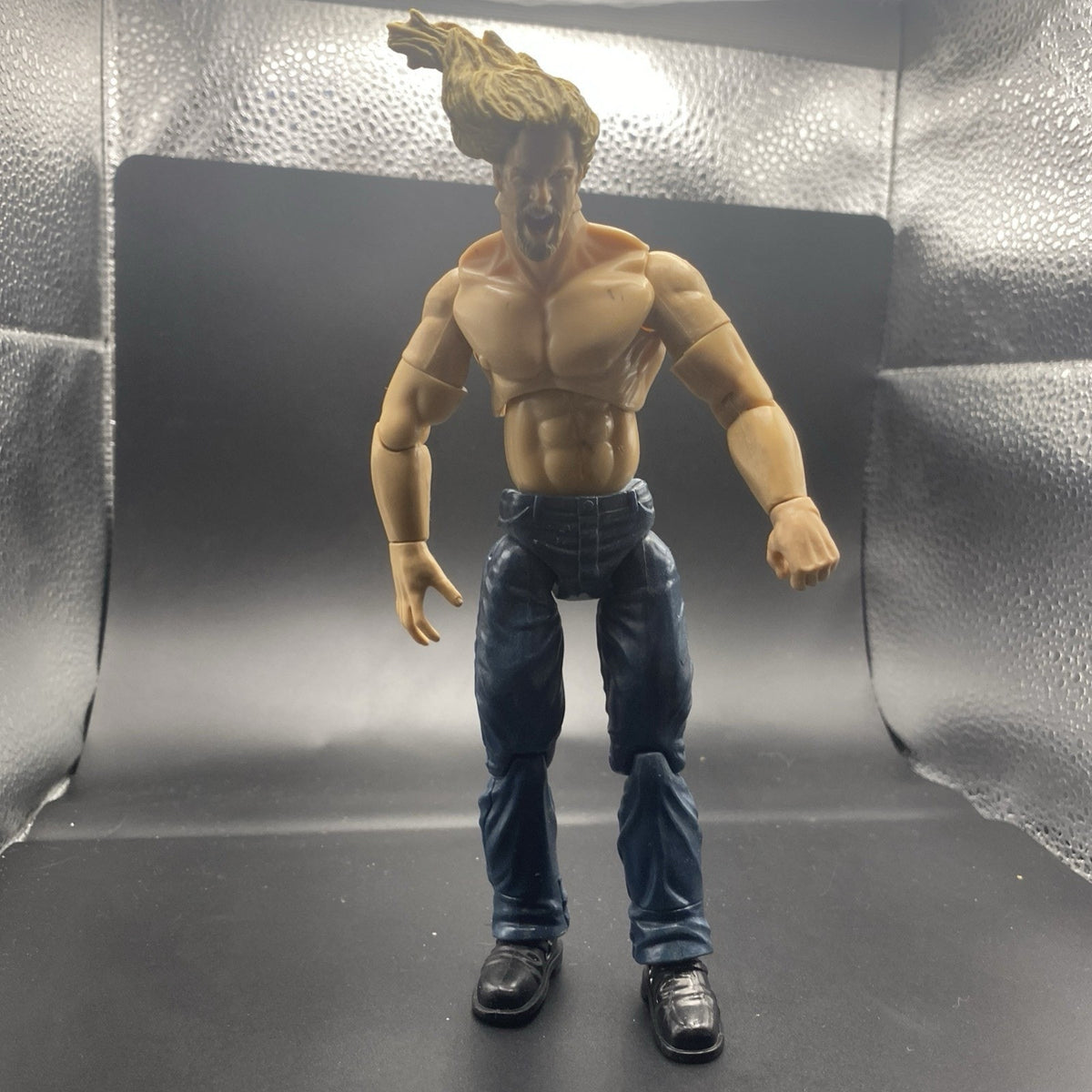 Jakks 2000 WWE Titan Tron Live Chris Jericho Wrestling Action Figure Jeans Loose