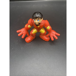 Marvel Super Hero Squad Action Figure IRON MAN Tony Stark Red Yellow (No Helmet)