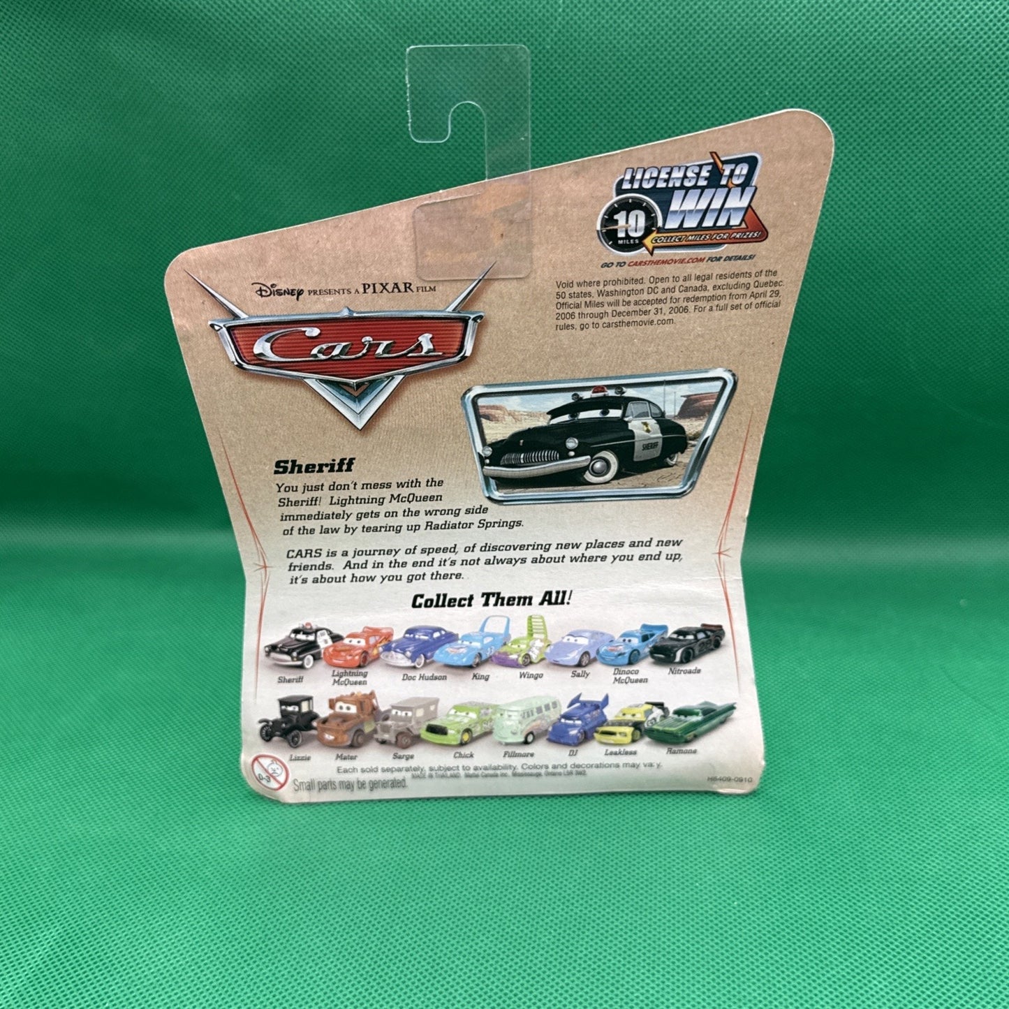 2006 DISNEY/PIXAR CARS SHERIFF Original Release Desert Scene
