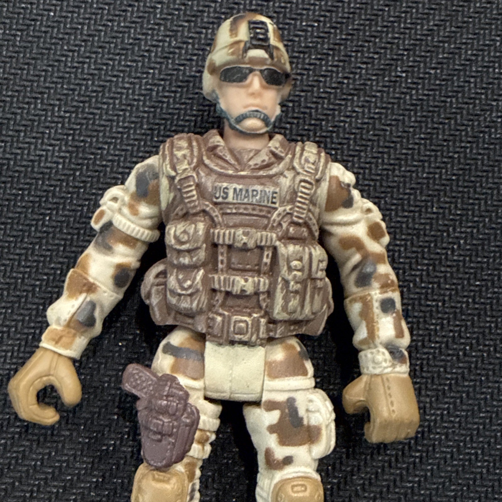 CHAP MEI 3.75" ACTION FIGURE IS IN U.S.MARINE UNIFORM EXITE U.S.M.C. ON BOOT - toyscardscomics