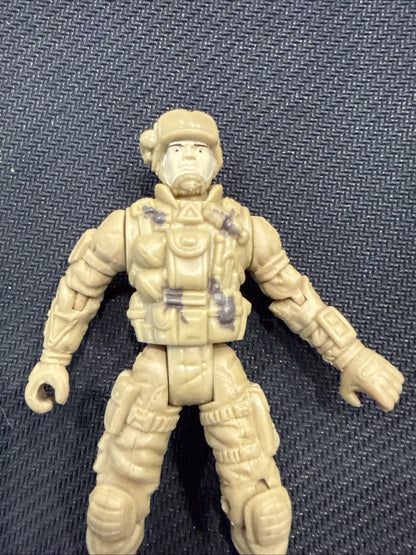 Chap Mei Action Figure Dollar Store Soldier w/Helmut Brown Army Trooper 4" - toyscardscomics