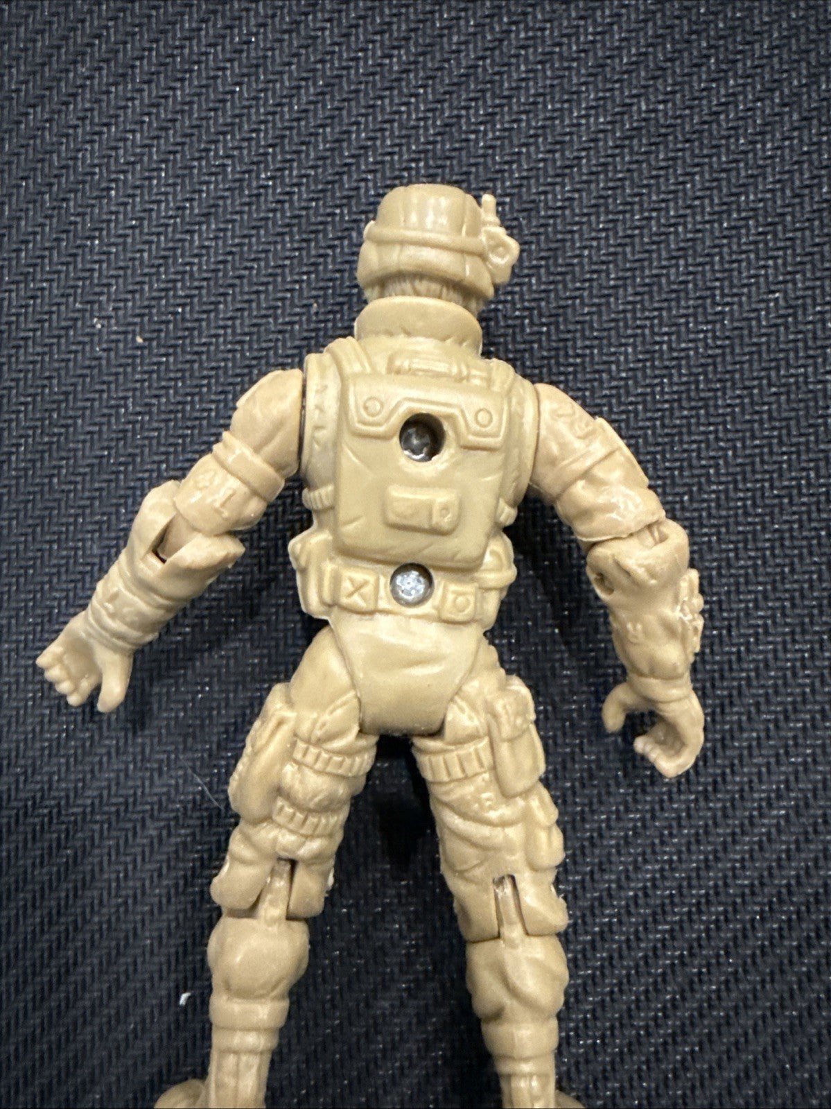 Chap Mei Action Figure Dollar Store Soldier w/Helmut Brown Army Trooper 4" - toyscardscomics