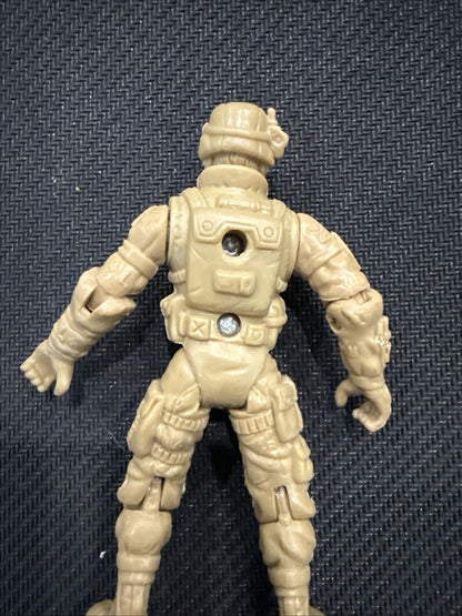Chap Mei Action Figure Dollar Store Soldier w/Helmut Brown Army Trooper 4" - toyscardscomics