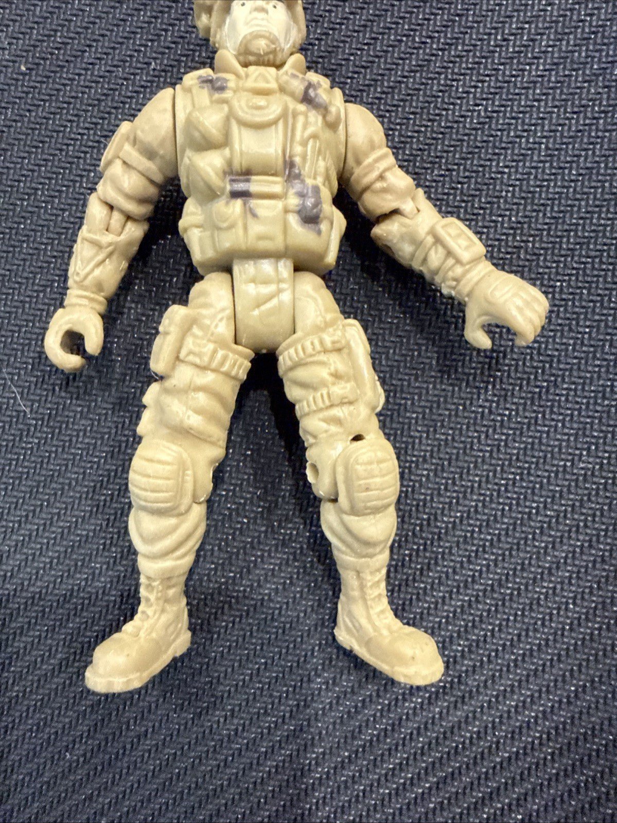 Chap Mei Action Figure Dollar Store Soldier w/Helmut Brown Army Trooper 4" - toyscardscomics