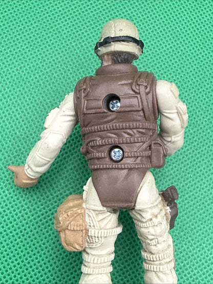 Chap Mei Excite U.S.M.C. 4" Marine Desert Camo Infantry Soldier USMC - VGC - toyscardscomics